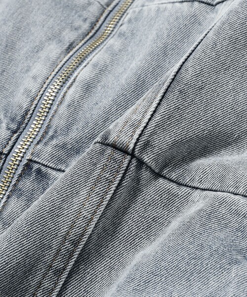 Ray BEAMS（レイビームス）の「デニム フロントジップ キャミソールワンピース（ワンピース・レディース・ブラック/ブルー系その他2・0/1）」の14枚目の写真