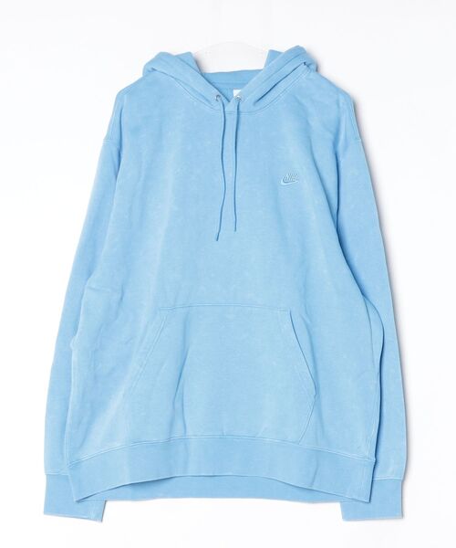 NIKE（ナイキ）の「NIKE M CLUB BB HOODIE CWASH / ナイキ クラブ BB L/S フーディ CWASH 【SP】（パーカー・メンズ・グレー/ブルー・S/M/L/XL/XXL）」の2枚目の写真