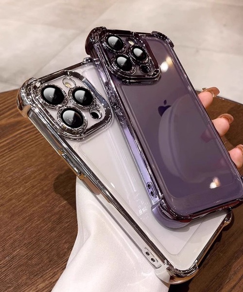 UP START（アップスタート）の「【456787】淵付きアイフォンケース(RO)（スマホケース/カバー・レディース・クリア・iPhone 16/iPhone 15/iPhone 14/iPhone 17）」の2枚目の写真