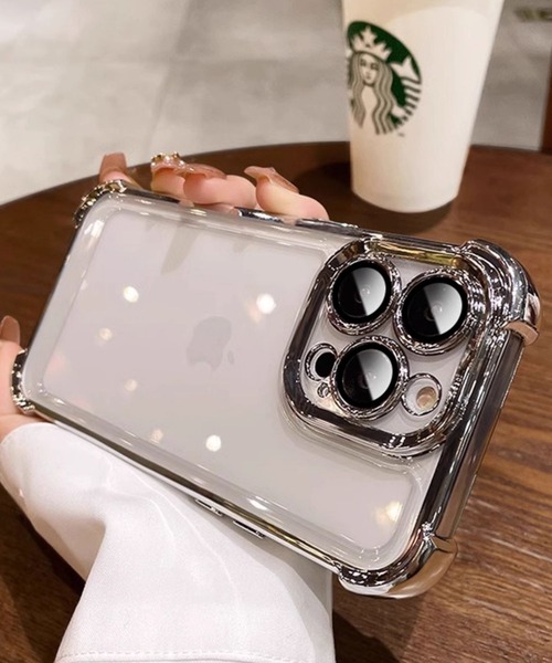 UP START（アップスタート）の「【456787】淵付きアイフォンケース(RO)（スマホケース/カバー・レディース・クリア・iPhone 16/iPhone 15/iPhone 14/iPhone 17）」の4枚目の写真