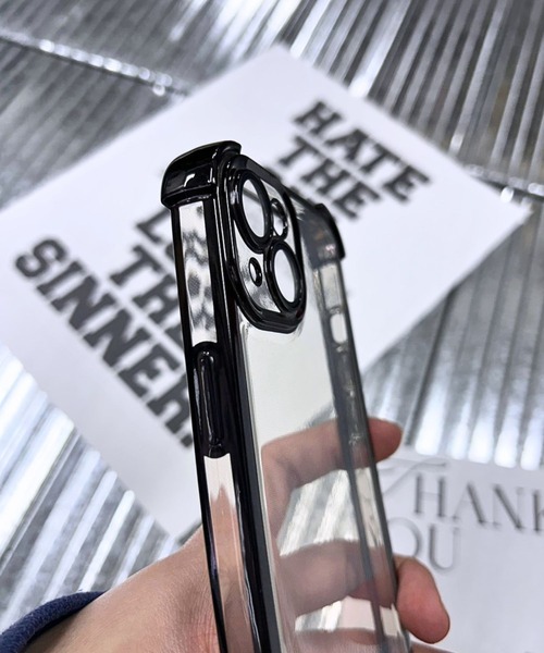 UP START（アップスタート）の「【456787】淵付きアイフォンケース(RO)（スマホケース/カバー・レディース・クリア・iPhone 16/iPhone 15/iPhone 14/iPhone 17）」の6枚目の写真