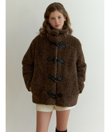 セール】Poodle boa daffle coat（ダッフルコート）｜three dots