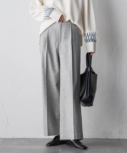 la.f…（ラエフ）の「ウールラメシャンブレーパンツ（その他パンツ・レディース・ライトグレー/キャメル・9号/11号/7号）」の16枚目の写真