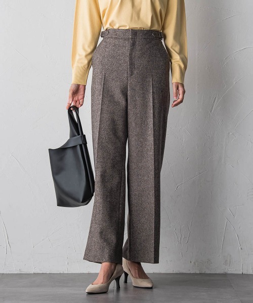 la.f…（ラエフ）の「ウールラメシャンブレーパンツ（その他パンツ・レディース・ライトグレー/キャメル・9号/11号/7号）」の8枚目の写真