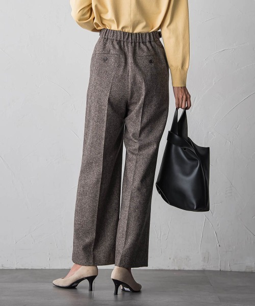 la.f…（ラエフ）の「ウールラメシャンブレーパンツ（その他パンツ・レディース・ライトグレー/キャメル・9号/11号/7号）」の10枚目の写真