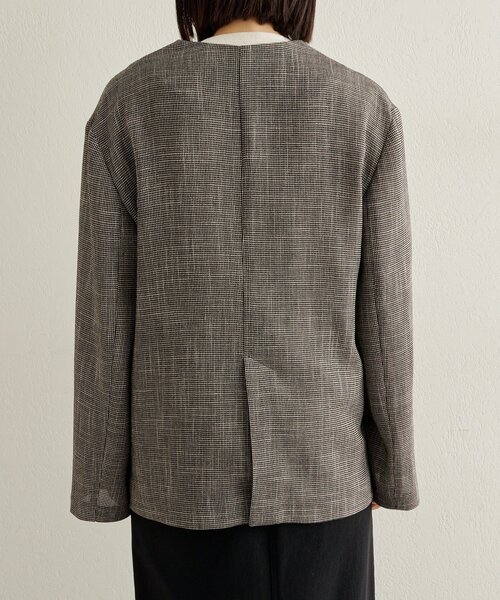 Omekashi（オメカシ）の「カラミノーカラージャケット（その他アウター・レディース・ブラック/ブラウン・FREE）」の16枚目の写真