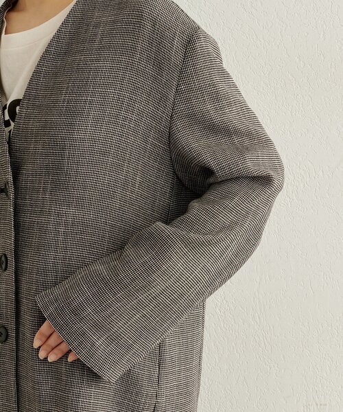 Omekashi（オメカシ）の「カラミノーカラージャケット（その他アウター・レディース・ブラック/ブラウン・FREE）」の20枚目の写真