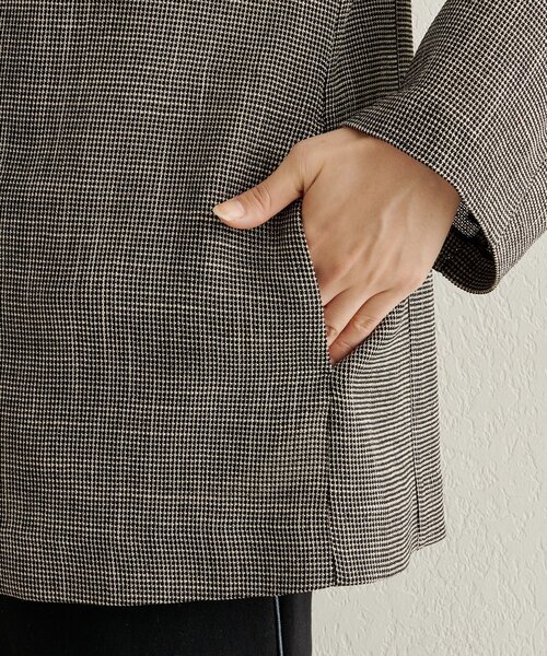 Omekashi（オメカシ）の「カラミノーカラージャケット（その他アウター・レディース・ブラック/ブラウン・FREE）」の16枚目の写真