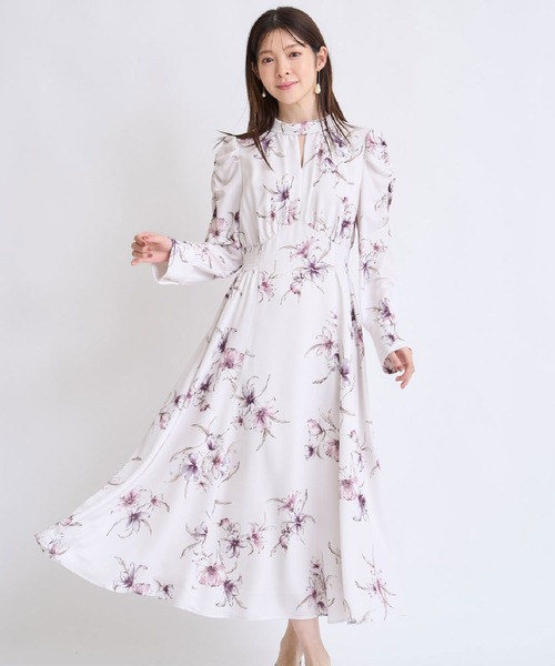 Noela　ノエラ　10thanniversary　花柄ワンピース　M　フラワー Noelaノエラ10thanniversary花柄ワンピースMフラワー