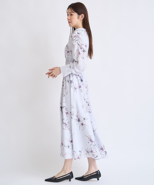 NOELA(ノエラ)の「線描きフラワーワンピース(ワンピース・レディース・ピンク/サックスブルー/ベージュ・S/M)」の22枚目の写真