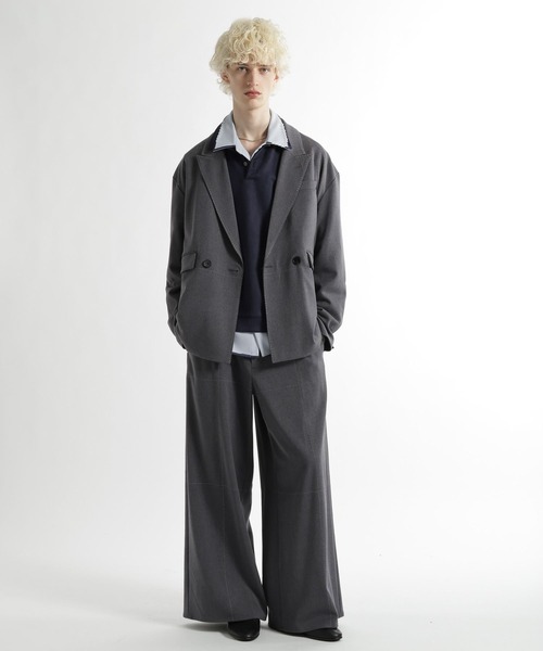 HARE（ハレ）の「【SET UP対応】SASHIKOステッチパンツ（スラックス・メンズ・ブラック/グレー・FREE）」の6枚目の写真