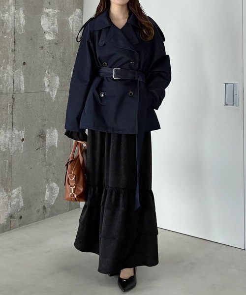 mysty woman（ミスティウーマン）の「ボウタイティアードワンピース 643218（ワンピース・レディース・イエロー/アイボリー/ブラック・FREE）」の17枚目の写真