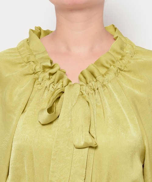 mysty woman（ミスティウーマン）の「ボウタイティアードワンピース 643218（ワンピース・レディース・イエロー/アイボリー/ブラック・FREE）」の21枚目の写真