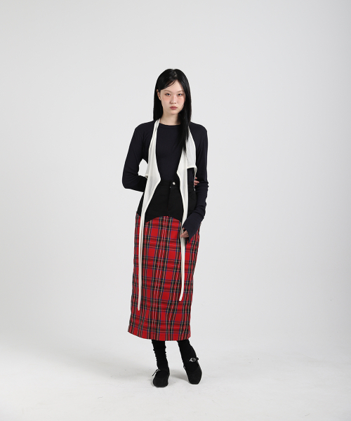 COTTONREBIRTHCLUB(コットンリバースクラブ)の「チェックロングスカート(レッド)(スカート・レディース・その他・SMALL/MEDIUM)」の3枚目の写真