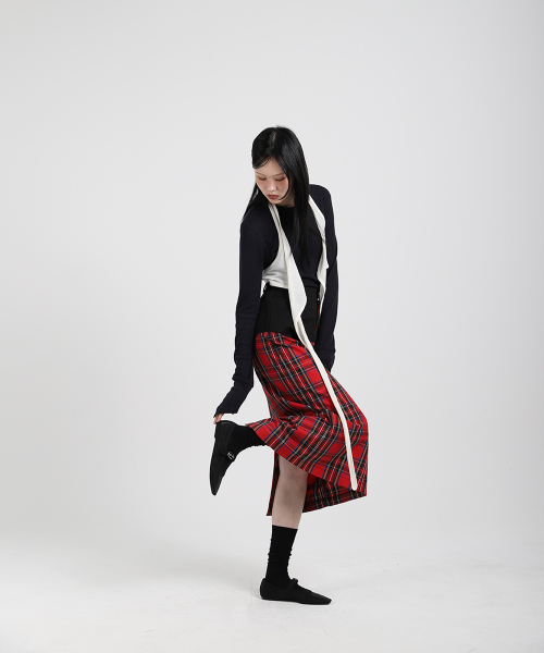 COTTONREBIRTHCLUB(コットンリバースクラブ)の「チェックロングスカート(レッド)(スカート・レディース・その他・SMALL/MEDIUM)」の4枚目の写真