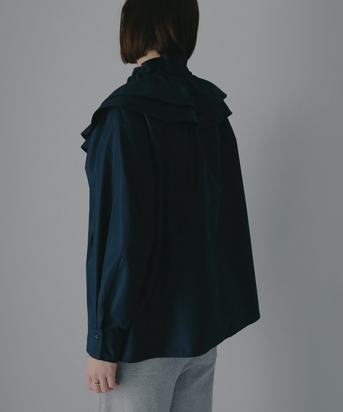 MANOF（マノフ）の「PURSE COLLAR SHIRTS（シャツ/ブラウス・レディース・ネイビー/ホワイト・F）」の20枚目の写真