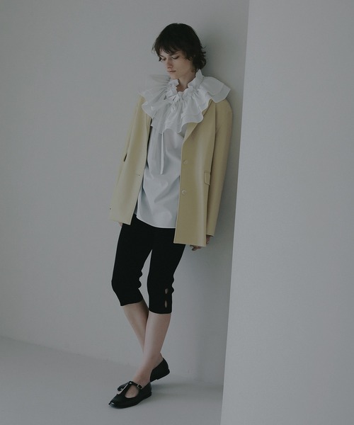 MANOF（マノフ）の「PURSE COLLAR SHIRTS（シャツ/ブラウス・レディース・ネイビー/ホワイト・F）」の14枚目の写真