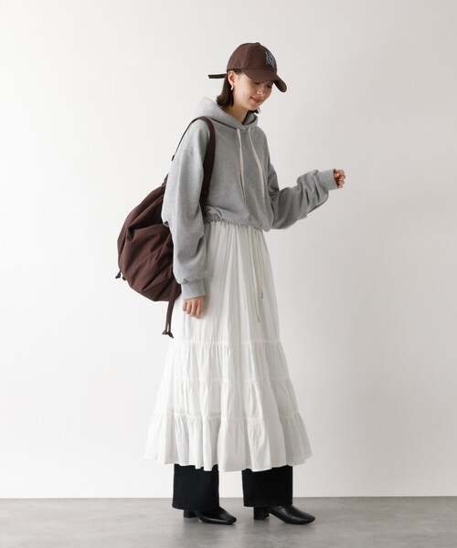 abahouse mavie（アバハウスマヴィ）の「【裏毛】スピンドルフーディー（パーカー・レディース・ライトグレー/ブラック/グレー・フリー）」の17枚目の写真