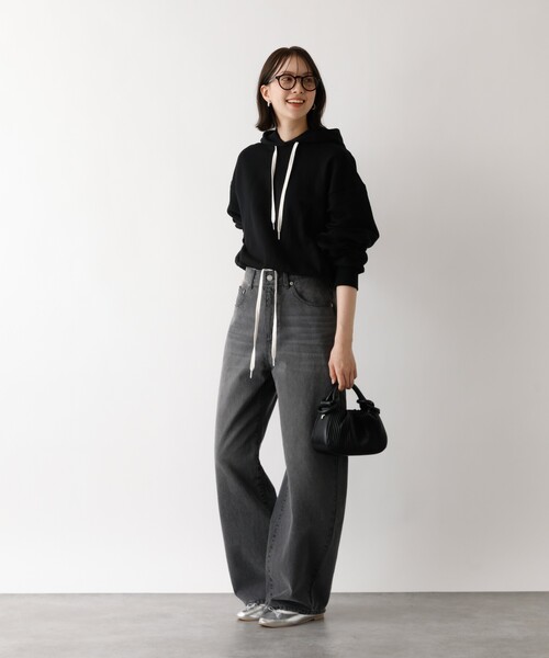 abahouse mavie（アバハウスマヴィ）の「【裏毛】スピンドルフーディー（パーカー・レディース・ライトグレー/ブラック/グレー・フリー）」の22枚目の写真