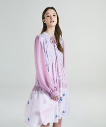 ICE GARDEN A.508（アイス ガーデン エイオーゴンパル）の「Monogram Print Chiffon Dress（ワンピース）」