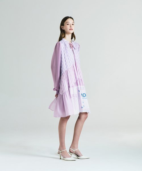 ICE GARDEN A.508（アイス ガーデン エイオーゴンパル）の「Monogram Print Chiffon Dress（ワンピース・レディース・その他・FREE）」の2枚目の写真