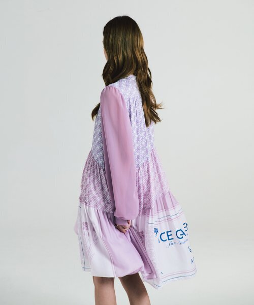 ICE GARDEN A.508（アイス ガーデン エイオーゴンパル）の「Monogram Print Chiffon Dress（ワンピース・レディース・その他・FREE）」の3枚目の写真