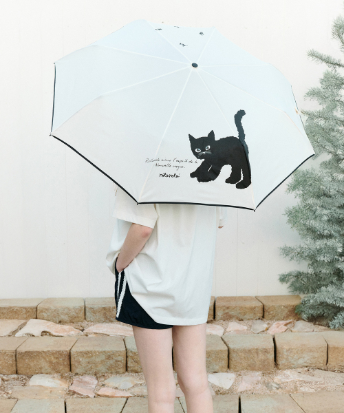 傘猫 ROLA CAT FRIENDS UMBRELLA IVORY（長傘）｜ROLAROLA（ロラロラ）の