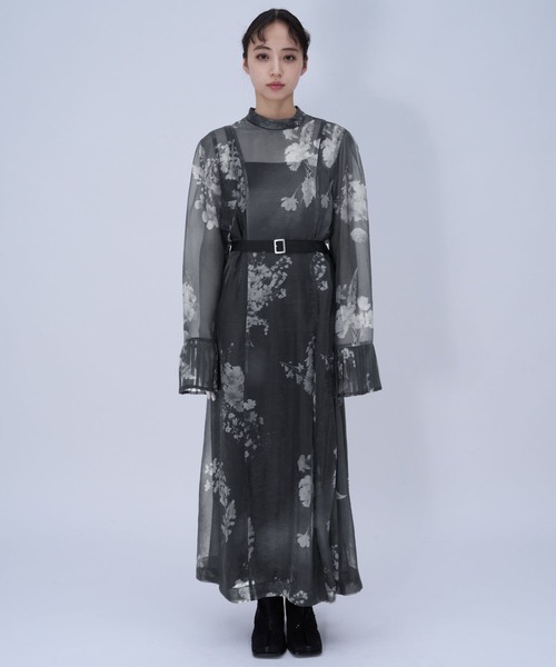 HARE（ハレ）の「【CEREMONY】2Pシアーフラワーワンピース(HARE)（ワンピース・レディース・ブルー/ブラック・FREE）」の15枚目の写真