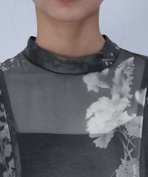 HARE（ハレ）の「【CEREMONY】2Pシアーフラワーワンピース(HARE)（ワンピース・レディース・ブルー/ブラック・FREE）」の19枚目の写真