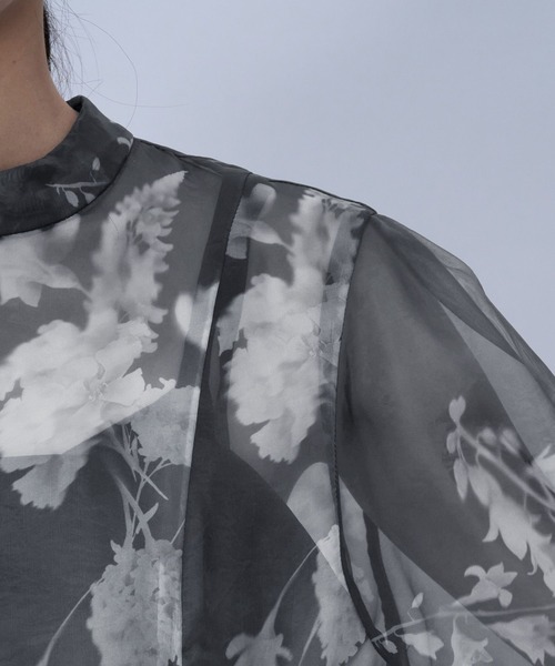 HARE（ハレ）の「【CEREMONY】2Pシアーフラワーワンピース(HARE)（ワンピース・レディース・ブルー/ブラック・FREE）」の20枚目の写真