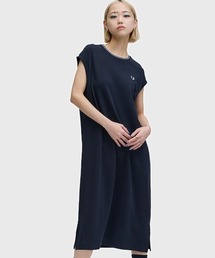 FRED PERRY | Sheer Tipped T-Shirt Dress／シアーティップラインTシャツワンピース(ワンピース)