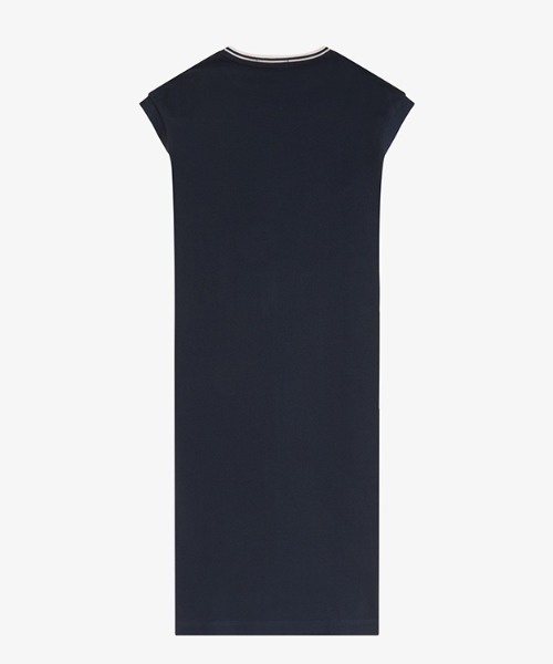 FRED PERRY（フレッドペリー）の「Sheer Tipped T-Shirt Dress／シアーティップラインTシャツワンピース（ワンピース・レディース・ネイビー・10）」の13枚目の写真