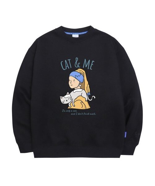 OHP(ワンハンドレッドパーセント)の「OHP x GOODD パールピアスをした少女 裏起毛スウェット(スウェット・メンズ・その他・M/L/2XL/XL)」の1枚目の写真