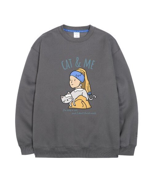 OHP(ワンハンドレッドパーセント)の「OHP x GOODD パールピアスをした少女 裏起毛スウェット(スウェット・メンズ・その他・M/L/2XL/XL)」の2枚目の写真