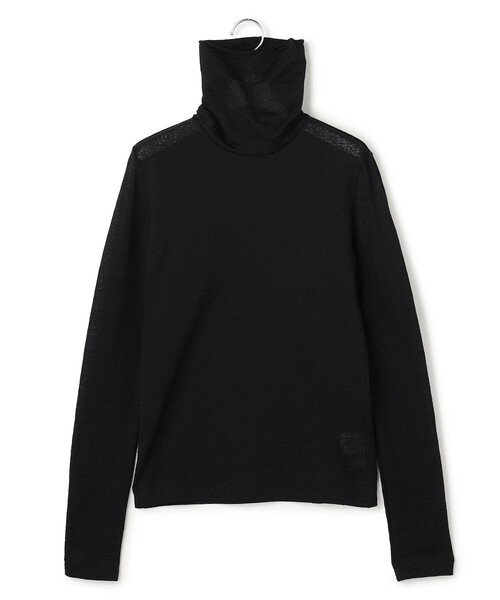 ICB(アイシービー)の「【WEB限定】 コットンレーシージャガード ハイネックカットソー(Tシャツ/カットソー・レディース・アイボリー系/ブラック系・LARGE/X-LARGE)」の5枚目の写真
