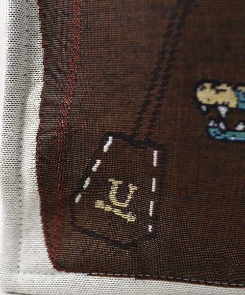 U（ユー）の「WANIMY【ワニミー】 だまし絵ジャガードトートバッグ（トートバッグ・レディース・ブラウン/オフホワイト・FREE）」の18枚目の写真