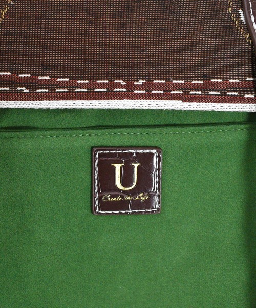 U（ユー）の「WANIMY【ワニミー】 だまし絵ジャガードトートバッグ（トートバッグ・レディース・ブラウン/オフホワイト・FREE）」の19枚目の写真