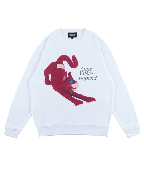 MEDICOM TOY LIFE ENTERTAINMENT(メディコムトイライフエンターテイメント)の「【Anne Valerie Dupond】"Raoul" Crew Neck Sweatshirt(パーカー・メンズ・ブラック/ホワイト・MEDIUM/LARGE/X-LARGE)」の1枚目の写真