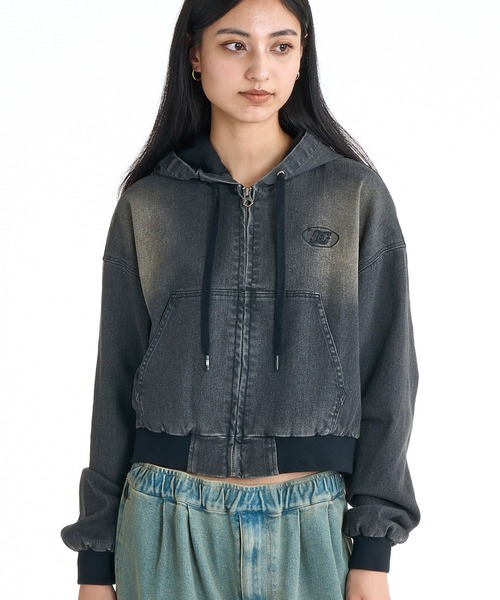 DC(ディーシー)の「DC/ディーシー 26 WS HOOD JACKET LJK261301(その他アウター・レディース・チャコールグレー/ダークインディゴブルー・M)」の1枚目の写真