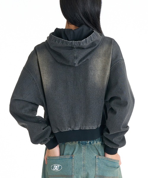 DC(ディーシー)の「DC/ディーシー 26 WS HOOD JACKET LJK261301(その他アウター・レディース・チャコールグレー/ダークインディゴブルー・M)」の3枚目の写真