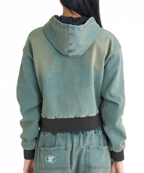 DC(ディーシー)の「DC/ディーシー 26 WS HOOD JACKET LJK261301(その他アウター・レディース・チャコールグレー/ダークインディゴブルー・M)」の4枚目の写真