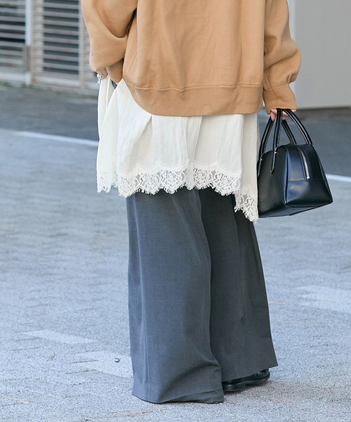 JOURNAL STANDARD（ジャーナルスタンダード）の「《追加2》フィブリルリヨセルキャミワンピース（ワンピース・レディース・アイボリー/ネイビー・FREE）」の8枚目の写真