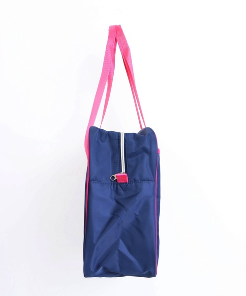 ANAP GiRL(アナップガール)の「スクールバッグ 缶バッジ3個付(ショルダーバッグ・キッズ・ピンク/ネイビー・F)」の20枚目の写真