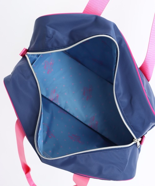 ANAP GiRL(アナップガール)の「スクールバッグ 缶バッジ3個付(ショルダーバッグ・キッズ・ピンク/ネイビー・F)」の12枚目の写真