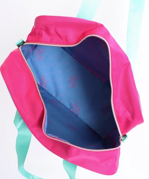 ANAP GiRL(アナップガール)の「スクールバッグ 缶バッジ3個付(ショルダーバッグ・キッズ・ピンク/ネイビー・F)」の14枚目の写真