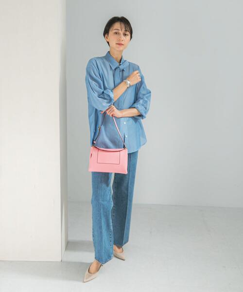 URBAN RESEARCH ROSSO WOMEN(アーバンリサーチ ロッソ)の「タイ付デニムライクシアーシャツ(シャツ/ブラウス・レディース・ライトブルー/インディゴブルー・FREE)」の9枚目の写真