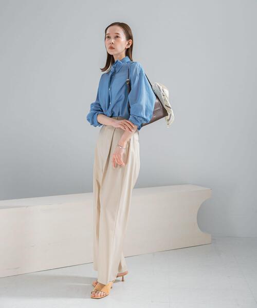 URBAN RESEARCH ROSSO WOMEN(アーバンリサーチ ロッソ)の「タイ付デニムライクシアーシャツ(シャツ/ブラウス・レディース・ライトブルー/インディゴブルー・FREE)」の6枚目の写真