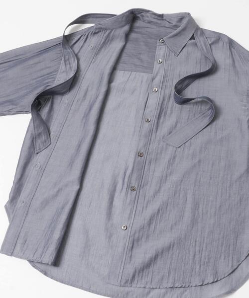 URBAN RESEARCH ROSSO WOMEN(アーバンリサーチ ロッソ)の「タイ付デニムライクシアーシャツ(シャツ/ブラウス・レディース・ライトブルー/インディゴブルー・FREE)」の21枚目の写真
