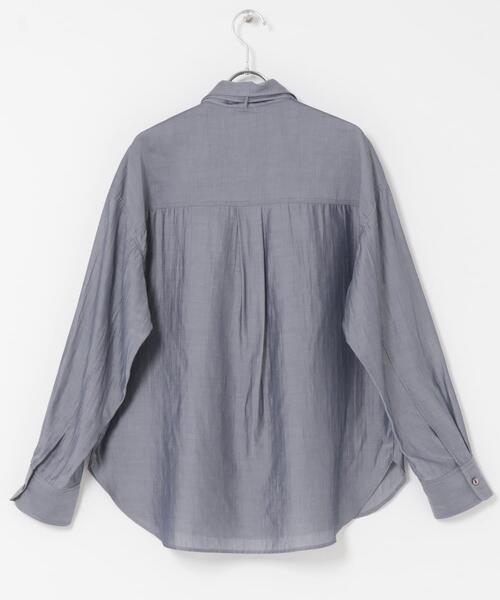 URBAN RESEARCH ROSSO WOMEN(アーバンリサーチ ロッソ)の「タイ付デニムライクシアーシャツ(シャツ/ブラウス・レディース・ライトブルー/インディゴブルー・FREE)」の22枚目の写真