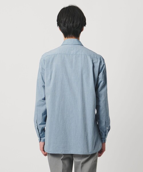 UNITED ARROWS（ユナイテッドアローズ）の「シャンブレー ワンピースカラー シャツ（シャツ/ブラウス・メンズ・ライトブルー・S/M/L/XL）」の15枚目の写真